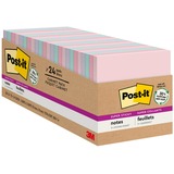 Post-It&Reg Super Sticky Notes Cabinet Pack - Wanderlust Pastels Color Collection