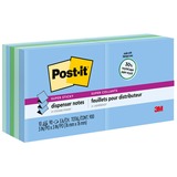 Post-It&Reg Super Sticky Adhesive Notes - Oasis Color Collection
