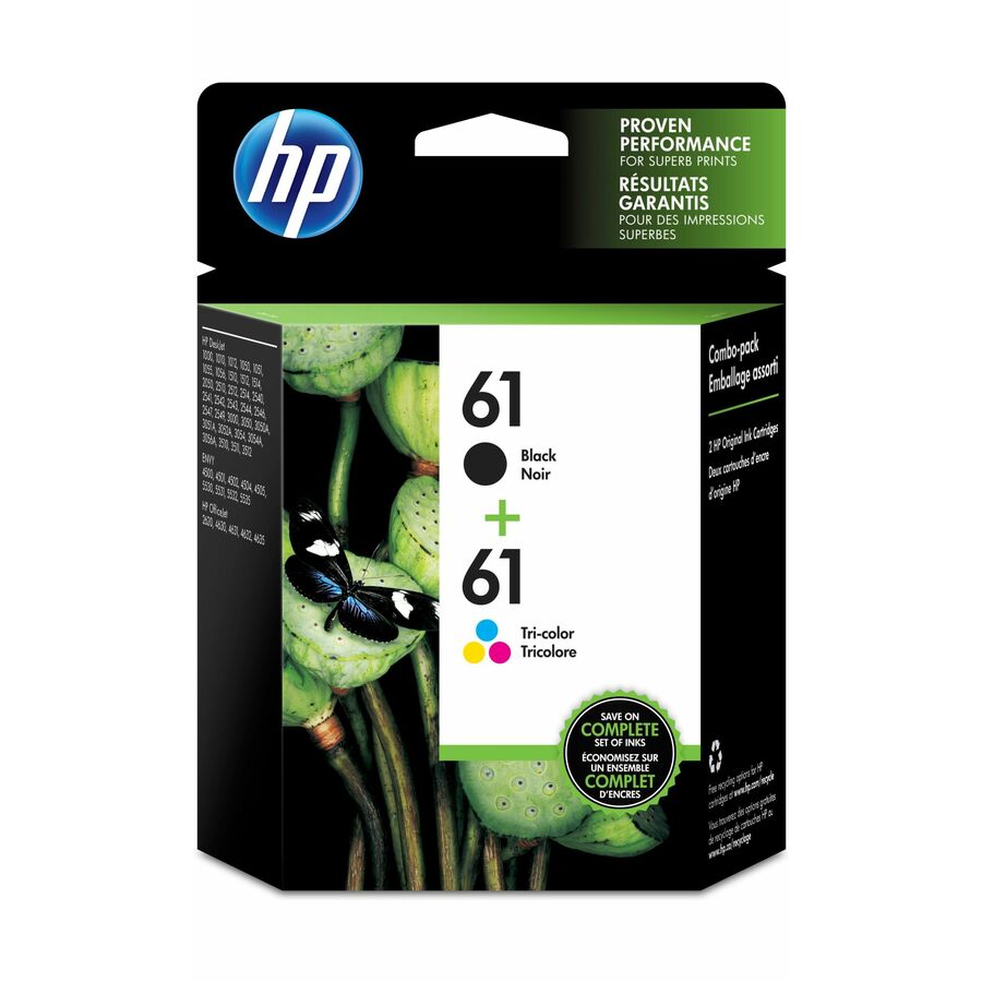 Hp 61 (Cr259fn) Original Inkjet Ink Cartridge - Black Color - 2 Pack