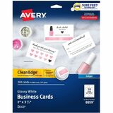 Avery&Reg Clean Edge Business Cards 2 X 35 Glossy 200 (08859)
