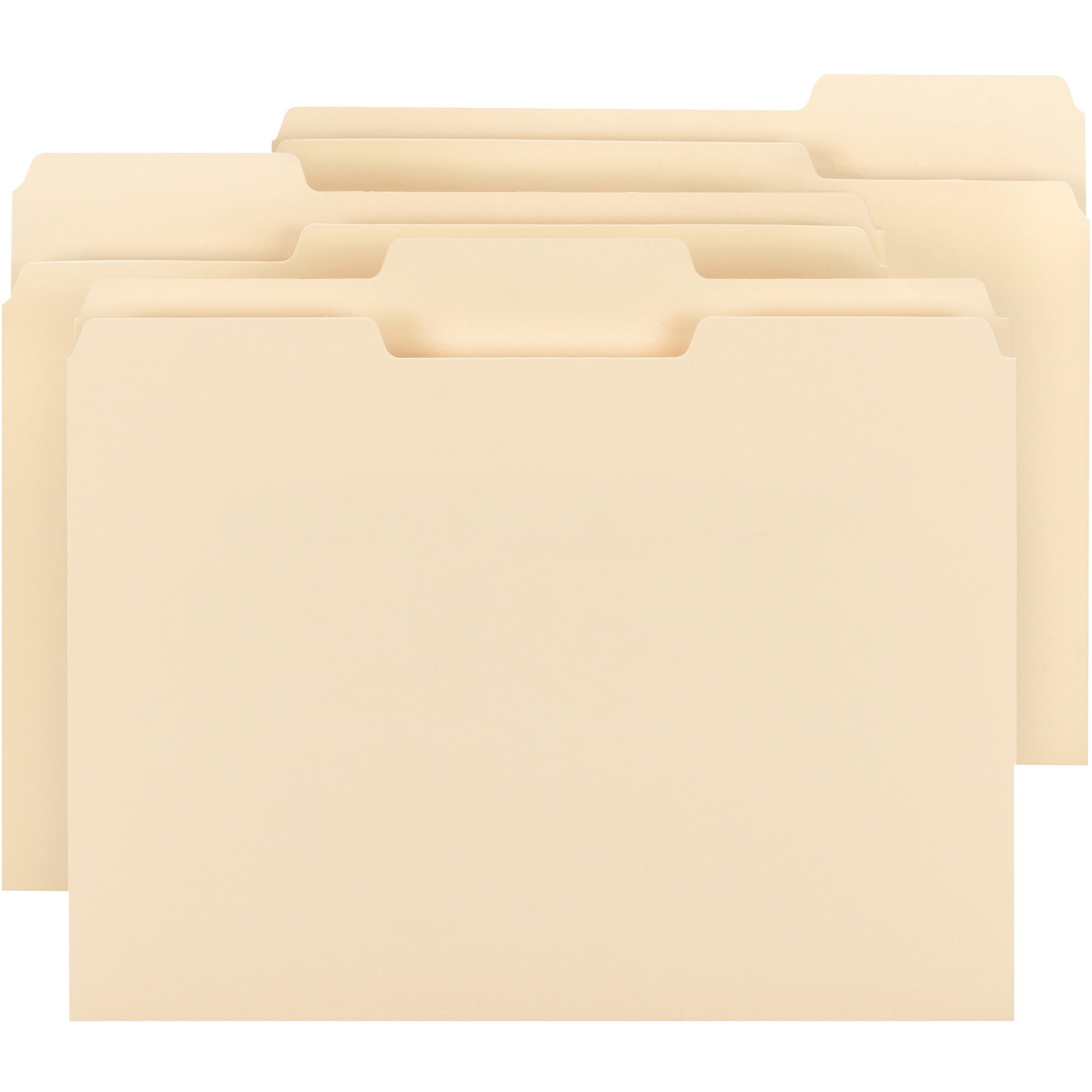Smead Watershed 13 Tab Cut Letter Recycled Top Tab File Folder