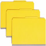 Smead Premium Pressboard Classification Folders with Safeshield&Reg Coated Fastener Technology