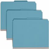 Smead Premium Pressboard Classification Folders with Safeshield&Reg Coated Fastener Technology