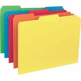 Business Source 13 Tab Cut Letter Recycled Top Tab File Folder