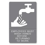 Headline Ada Plastic Wash Hands Sign