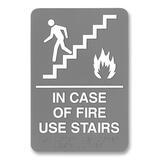 Headline Ada Plastic Fire Use Stairs Sign