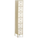 Safco Six-Tier Two-Tone Box Locker with Legs
