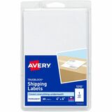 Avery&Reg Shipping Labels Trueblock&Reg Technology Permanent Adhesive 4 X 6 20 Labels (5292)
