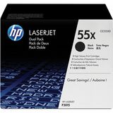 Hp 55x (Ce255xd) Original Laser Toner Cartridge - Dual Pack - Black - 2 Carton