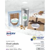 Avery&Reg Glossy White Labels - Sure Feed Technology
