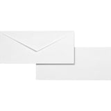 Business Source No 10 White Wove V-Flap Business Envelopes