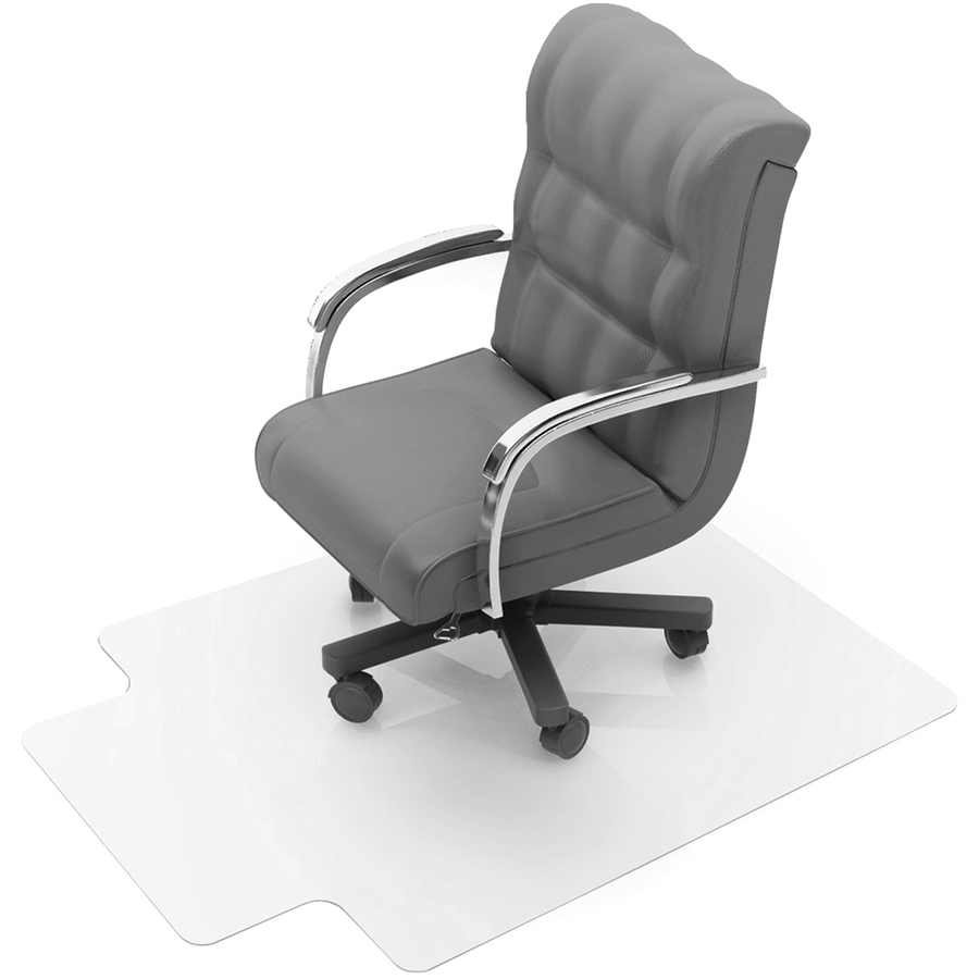 Floortex Cleartex Plush Pile Carpet Polycarbonate Lipped Chair Mat