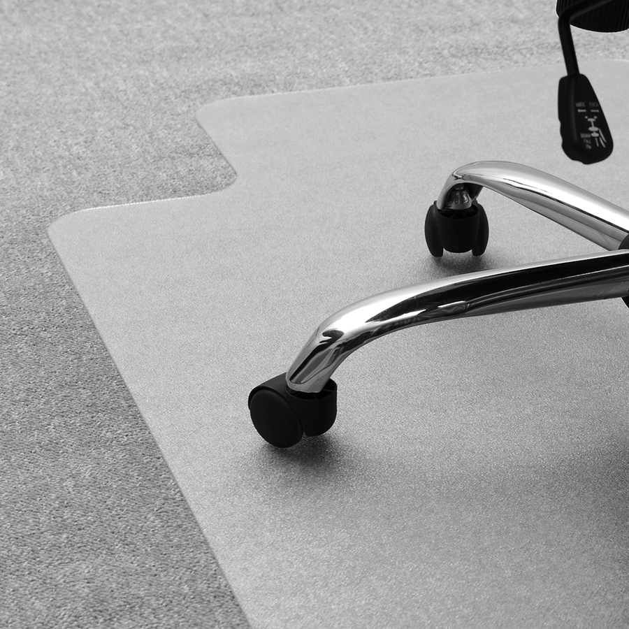 Floortex Cleartex Plush Pile Carpet Polycarbonate Lipped Chair Mat
