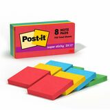 Post-It&Reg Super Sticky Notes - Playful Primaries Color Collection