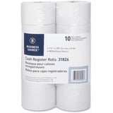 Business Source 1-Ply 155 Adding Machine Paper Rolls