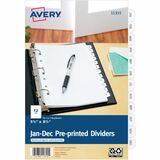 Avery&Reg Monthly Preprinted Tab Dividers