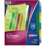 Avery&Reg Preprinted a-Z Plastic Dividers