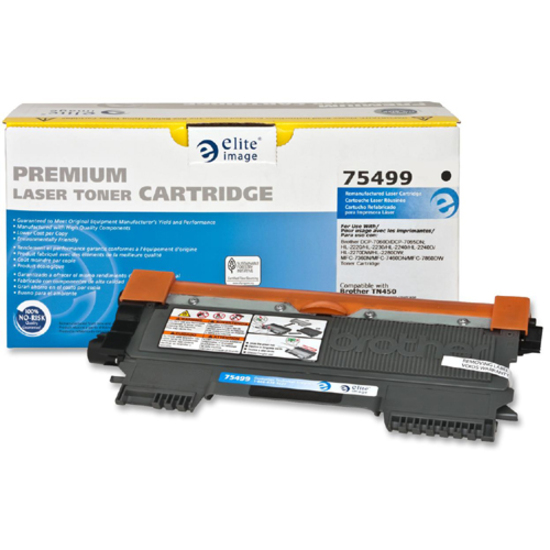 Elite Image Remanufactured High Yield Laser Toner Cartridge - Alternative for Brother Tn450 - Black - 1 Each