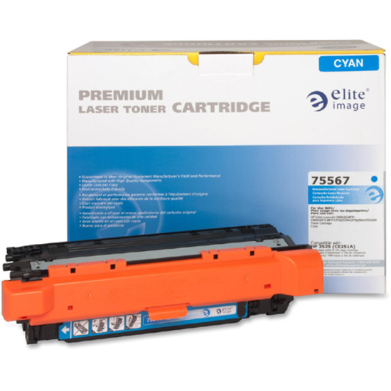 Elite Image Remanufactured Laser Toner Cartridge - Alternative for Hp 504a (Ce251a) - Cyan - 1 Each