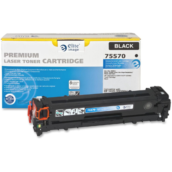 Elite Image Remanufactured Laser Toner Cartridge - Alternative for Hp 128a (Ce320a) - Black - 1 Each