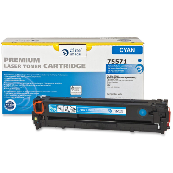 Elite Image Remanufactured Laser Toner Cartridge - Alternative for Hp 128a (Ce321a) - Cyan - 1 Each