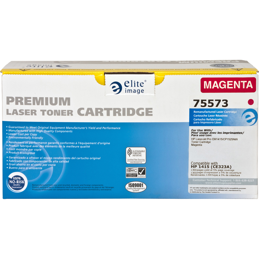 Elite Image Remanufactured Laser Toner Cartridge - Alternative for Hp 128a (Ce323a) - Magenta - 1 Each