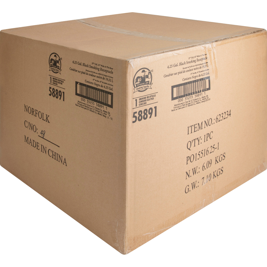 Genuine Joe 425 Gal Fire-Safe Smoking Receptacle