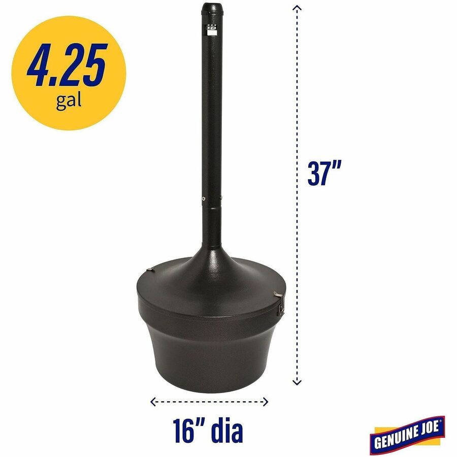 Genuine Joe 425 Gal Fire-Safe Smoking Receptacle