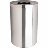 Genuine Joe 30 Gallon Stainless Steel Trash Receptacle