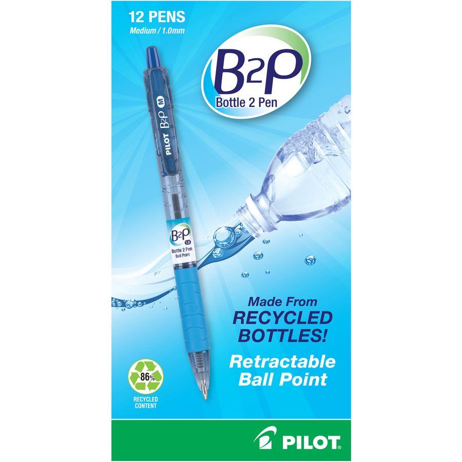 Pilot Bottle to Pen (B2p) B2p Begreen Med Point Ballpoint Pens