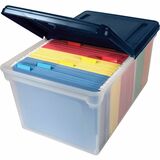 Advantus Extra-Capacity File Tote with Lid
