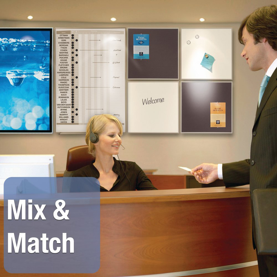 Quartet Matrix 15-Employee Inout Board