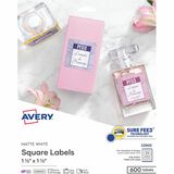 Avery&Reg Print-to-the-Edge Easy Peel Square Labels