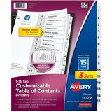 Avery&Reg Ready Index Classic Tab Binder Dividers