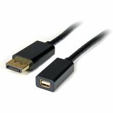 Startechcom 3ft (1m) Displayport to Mini Displayport Cable 4k X 2k Video Dp Male to Mini Dp Female Adapter Cable Dp to Mdp 12 Monitor
