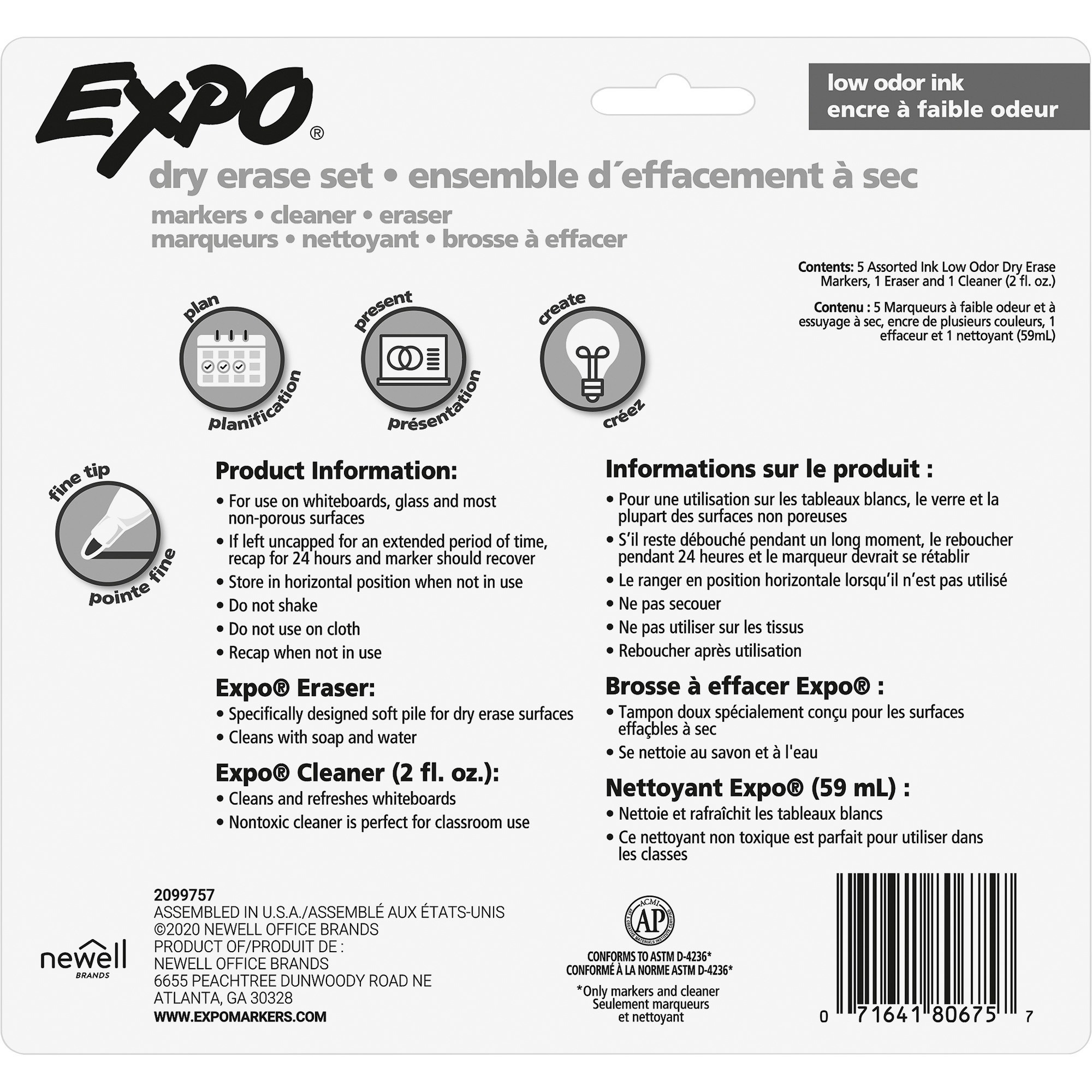 Expo Low-Odor Starter Marker Set