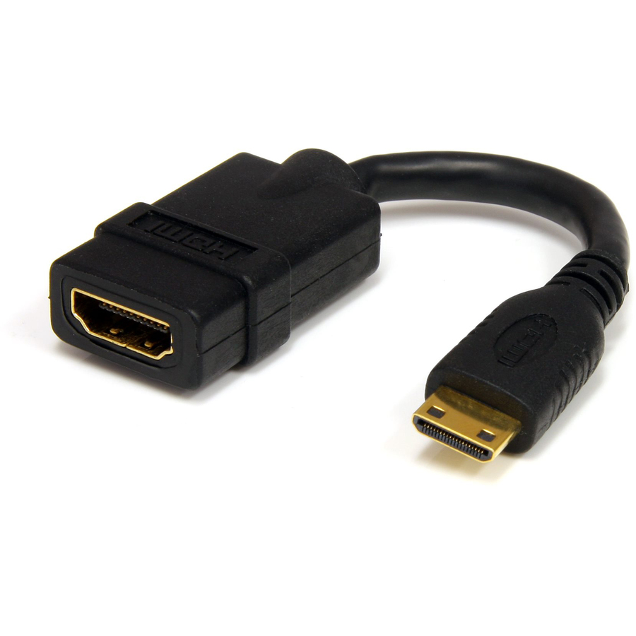 Startechcom 5in Mini Hdmi to Hdmi Adapter 4k High Speed Hdmi Adapter 4k 30hz Ultra Hd High Speed Hdmi Adapter Uhd Mini Hdmi Adapter 4k