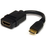 Startechcom 5in Mini Hdmi to Hdmi Adapter 4k High Speed Hdmi Adapter 4k 30hz Ultra Hd High Speed Hdmi Adapter Uhd Mini Hdmi Adapter 4k