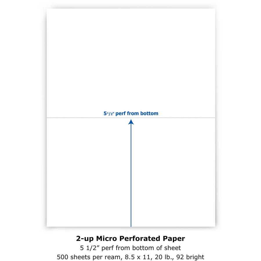 Printworks Professional Pre-Perforated Paper for Statements Tax Forms Bulletins Planners & More