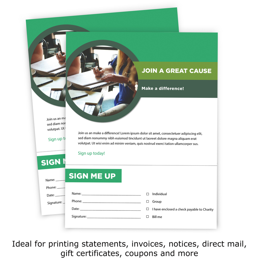 Printworks Professional Pre-Perforated Paper for Invoices Statements Gift Certificates & More