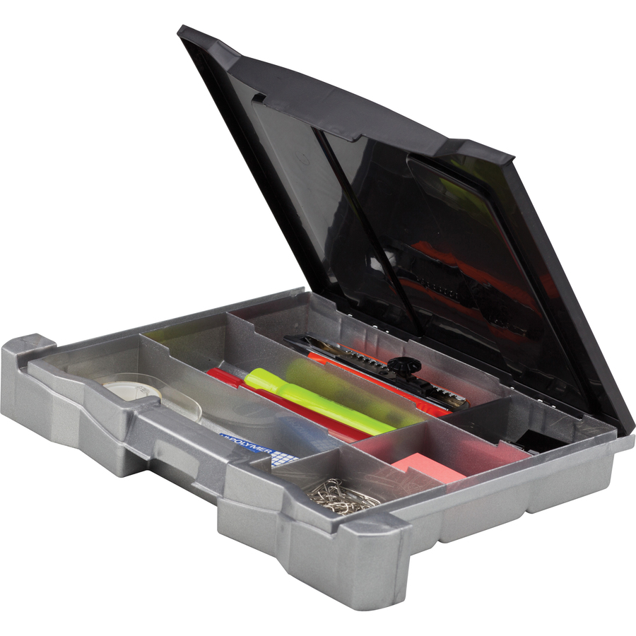 Storex Portable File Box with Drawer