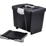 Storex Portable File Box with Drawer
