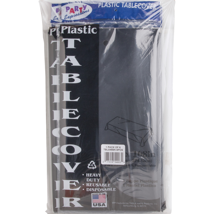 Tablemate Heavy-Duty Plastic Table Covers