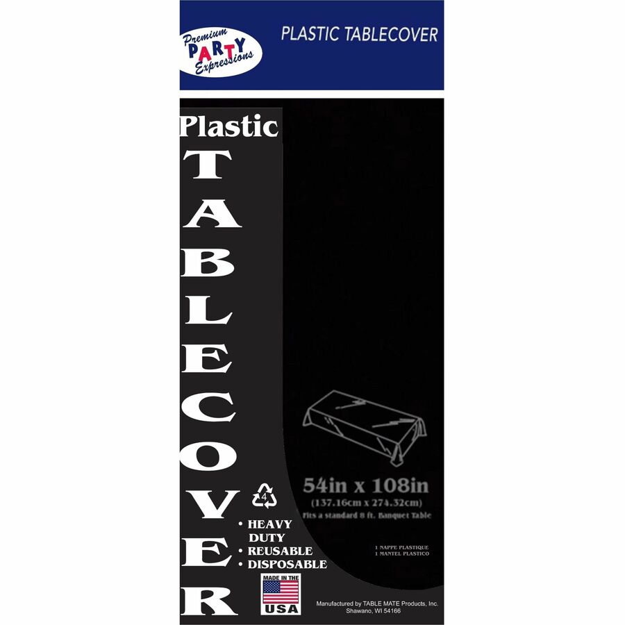 Tablemate Heavy-Duty Plastic Table Covers