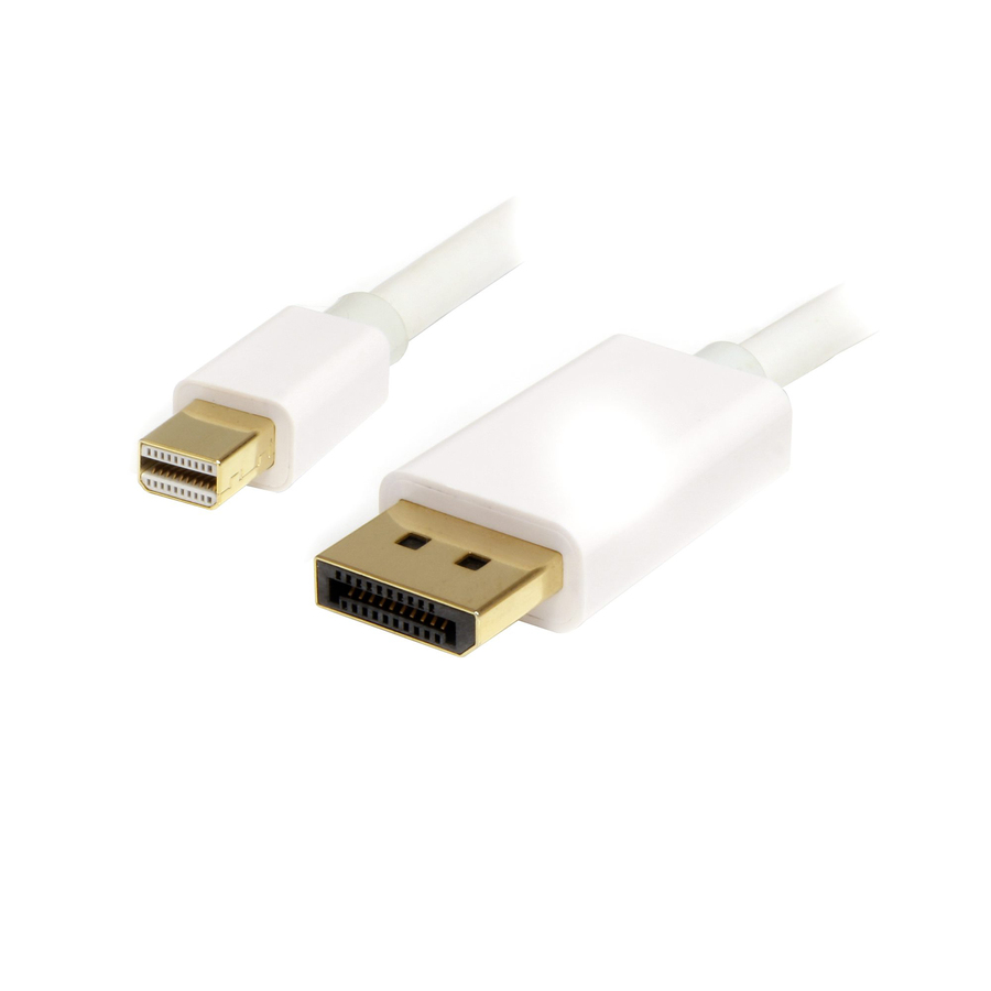 Startechcom 2m (6ft) Mini Displayport to Displayport 12 Cable 4k X 2k Mdp to Displayport Adapter Cable Mini Dp to Dp Cable for Monitor