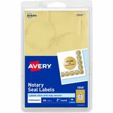 Avery&Reg Printable Gold Foil Notarial Seals