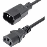 StarTech.com 2 ft Standard Computer Power Cord Extension - C14 to C13