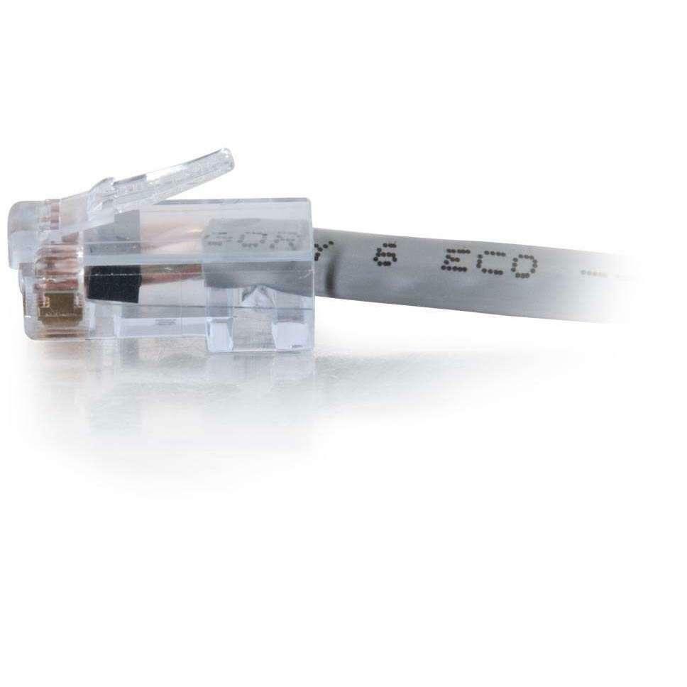 C2g 1 Ft Cat6 Non Booted Plenum Utp Unshielded Network Patch Cable - Gray