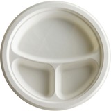 Eco-Products 3-Compartment Sugarcane Fiber Plates
