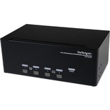 Startechcom 4 Port Triple Monitor Dvi Usb Kvm Switch with Audio & Usb 20 Hub
